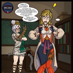 This is a pixiv picture whose title is Head Swap - Link and Purah.