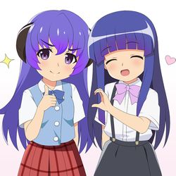 This is a pixiv picture whose title is はにゅ♥りか記念撮影.