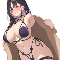 This is a pixiv picture whose title is 没画完混更新  当是预告了.