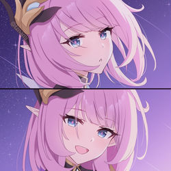 This is a pixiv picture whose title is elysia.