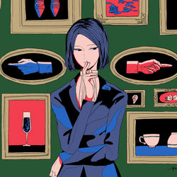 This is a pixiv picture whose title is 謎解き.