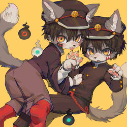 This is a pixiv picture whose title is 지박소년 하나코군.