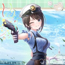 This is a pixiv picture whose title is 大空スバル新衣装。.