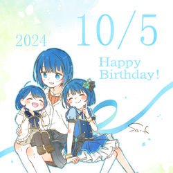 This is a pixiv picture whose title is 遥ﾁｬﾝハピバ！！！！！🎂🎉.