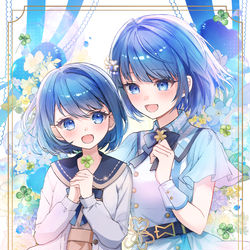 This is a pixiv picture whose title is 遥ちゃんお誕生日おめでとう！🎉💙.