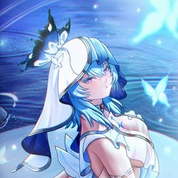 This is a pixiv picture whose title is Shorekeeper.