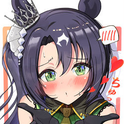 This is a pixiv picture whose title is サトノクラウン　投げキッス.