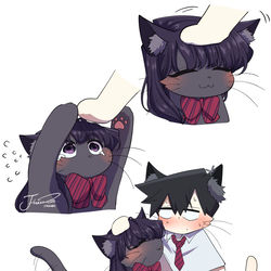 This is a pixiv picture whose title is なでなで.