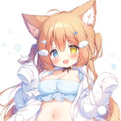 This is a pixiv picture whose title is こまこちゃん【合同展『柚桃花月～ゆずももかげつ～』】.