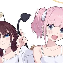 This is a pixiv picture whose title is 补充一下双菜能量吧🤤.