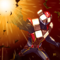 This is a pixiv picture whose title is 仮面ライダーヴァレン.