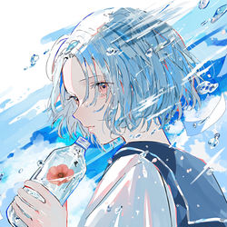 This is a pixiv picture whose title is アネモネと炭酸水.