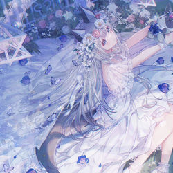 This is a pixiv picture whose title is 💐.