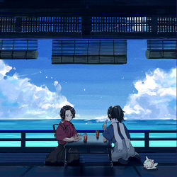 This is a pixiv picture whose title is 夏の終わり.