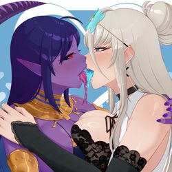 This is a pixiv picture whose title is ych taste kdx x Kamilah.