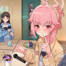 This is a pixiv picture whose title is 口寂しい？私の事食べてみる？♡.