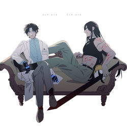 This is a pixiv picture whose title is "兄"と"弟".
