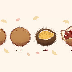 This is a pixiv picture whose title is 栗.
