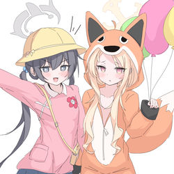 This is a pixiv picture whose title is キキちゃんとmute fox.