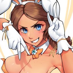 This is a pixiv picture whose title is Daisy Bunny Suit.