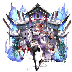 This is a pixiv picture whose title is 【肝試し】長門指月城.