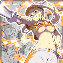 This is a pixiv picture whose title is 燃えろ私の情熱！【NIKKE】.