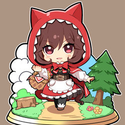 This is a pixiv picture whose title is 【ウマ娘】赤ずきんジェンティルさん.