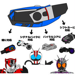 This is a pixiv picture whose title is マッハドライバーとかいう万能すぎる2号ベルト.