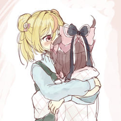 This is a pixiv picture whose title is ぎゅっと.