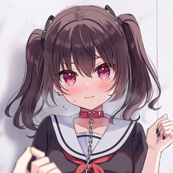 This is a pixiv picture whose title is 「捕まえた❤」.