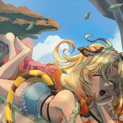 This is a pixiv picture whose title is シロネン.
