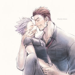 This is a pixiv picture whose title is 『Cheeky kitten』.