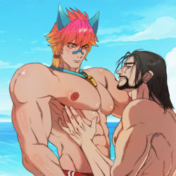 This is a pixiv picture whose title is 사일세트.