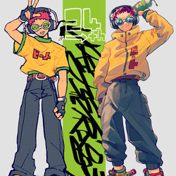 This is a pixiv picture whose title is 新旧ビ〜ト.
