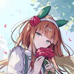 This is a pixiv picture whose title is 52日目 サイレンススズカ.