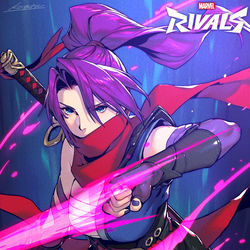 This is a pixiv picture whose title is 【お仕事】Marvel Rivals サイロック.