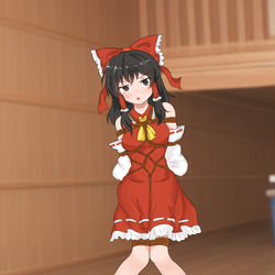 This is a pixiv picture whose title is 自机组白给if①.