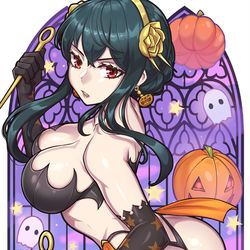 This is a pixiv picture whose title is ヨル Halloween.