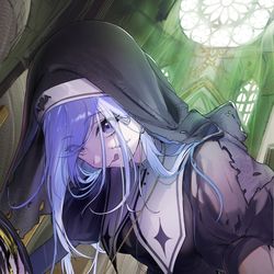 This is a pixiv picture whose title is 吸血シスター.