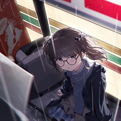 This is a pixiv picture whose title is 独自一人不登校来到东京/川崎的hina.