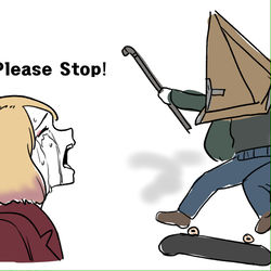 This is a pixiv picture whose title is Babe, Please Stop!.