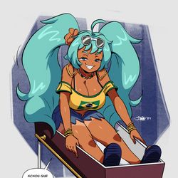 This is a pixiv picture whose title is Miku's Back.