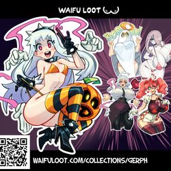This is a pixiv picture whose title is Spooky Stikers 2024!.