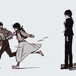 This is a pixiv picture whose title is その背中.