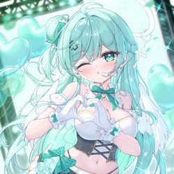 This is a pixiv picture whose title is .°ʚ💚ɞ°..