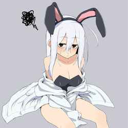 This is a pixiv picture whose title is クマの子(バニー).