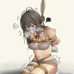 This is a pixiv picture whose title is 【挣脱不能系列】极限挣脱挑战.