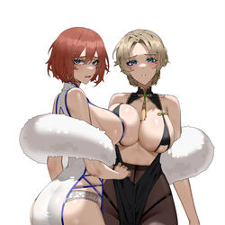 This is a pixiv picture whose title is 旗袍与晚宴.