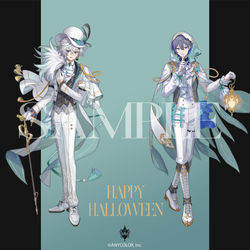 This is a pixiv picture whose title is 「にじさんじハロウィン2024 」.