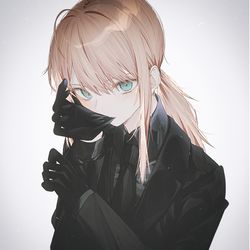 This is a pixiv picture whose title is saber.